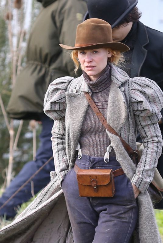 CLAIRE DANES on the Set of The Essex Serpent in London 03/16/2021