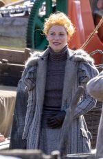 CLAIRE DANES on the Set of The Essex Serpent in London 03/25/2021