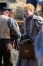 CLAIRE DANES on the Set of The Essex Serpent in London 03/25/2021