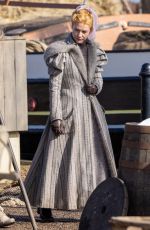 CLAIRE DANES on the Set of The Essex Serpent in London 03/25/2021