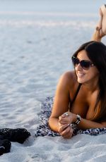 CLAUDIA ROMANI in Bikini at South Beach in Miami 03/23/2021