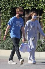 CLAUDIA SULEWSKI Out with her Dog in Malibu 03/29/2021