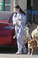 CLAUDIA SULEWSKI Out with her Dog in Malibu 03/29/2021