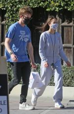 CLAUDIA SULEWSKI Out with her Dog in Malibu 03/29/2021