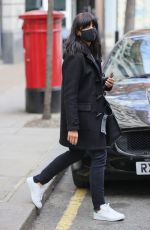CLAUDIA WINKLEMAN Leaves Wogan House in London 03/27/2021