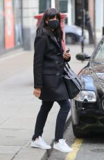 CLAUDIA WINKLEMAN Leaves Wogan House in London 03/27/2021