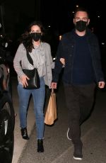 COURTENEY COX and Johnny McDaid Out for Dinner in Santa Monica 03/30/2021