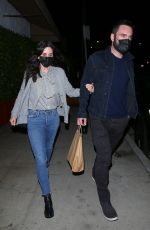 COURTENEY COX and Johnny McDaid Out for Dinner in Santa Monica 03/30/2021