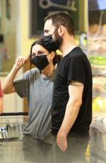 COURTENEY COX and Johnny McDaid Out Shopping in Malibu 03/27/2021