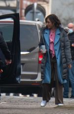 CUSH JUMBO on the Set of Stay Close in Manchester 03/03/2021