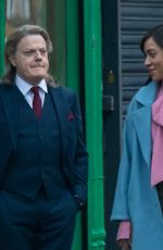 CUSH JUMBO on the Set of Stay Close in Manchester 03/03/2021