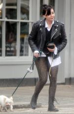 DAISY LOWE Out with Her Dog in Primrose Hill 03/25/2021