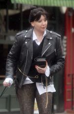 DAISY LOWE Out with Her Dog in Primrose Hill 03/25/2021