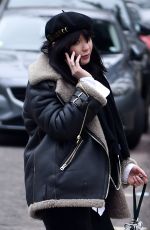 DAISY LOWE Out with Her Dog Monty in Primrose Hill 03/04/2021