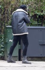 DAISY LOWE Out with Her Dog Monty in Primrose Hill 03/04/2021
