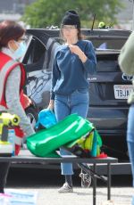 DAKOTA JOHNSON on the set of Am I Ok? in Los Angeles 03/08/2021