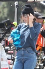 DAKOTA JOHNSON on the set of Am I Ok? in Los Angeles 03/08/2021