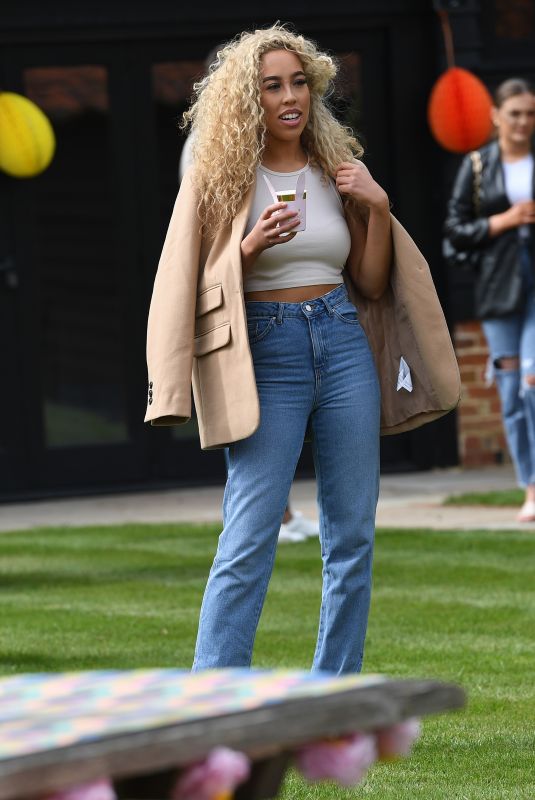 DANI IMBERT on the Set of The Only Way is Essex 03/28/2021