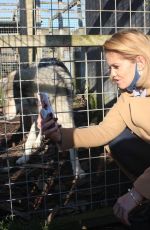 DANIELLA WESTBROOK at Borth Wild Animal Kingdom Wildlife Park in Wales 03/01/2021