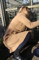 DANIELLA WESTBROOK at Borth Wild Animal Kingdom Wildlife Park in Wales 03/01/2021