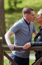 DANIELLE MASON and Ben Hatchett Out Kissing in a Park in East Sussex 03/28/2021