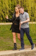 DANIELLE MASON and Ben Hatchett Out Kissing in a Park in East Sussex 03/28/2021