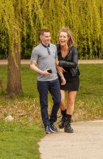 DANIELLE MASON and Ben Hatchett Out Kissing in a Park in East Sussex 03/28/2021