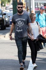 DANNII MINOGUE and Adrian Newman Out in Melbourne 03/22/2021
