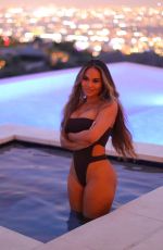 DAPHNE JOY in Swimsuit at a Photoshoot in Los Angeles 03/10/2021