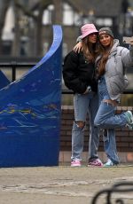DEMI SIMS and FRANCESCA FARAGO Out in London 03/24/2021