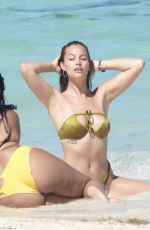 DESIREE CORDERO and MIRTHA MICHELLE in Bikinis at a Beach in Cancun 03/02/2021