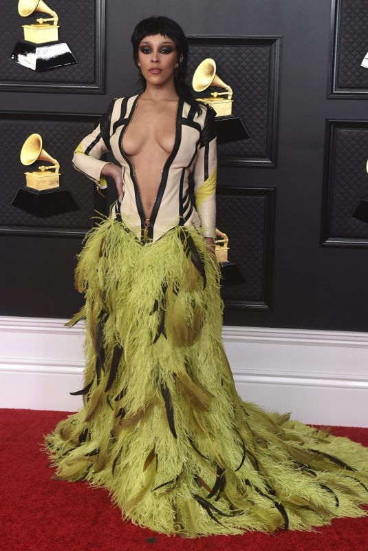 DOJA CAT at 2021 Grammy Awards in Los Angeles 03/14/2021