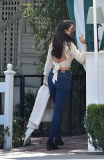EIZA GONZALEZ at San Vicente Bungalows in West Hollywood 03/13/2021