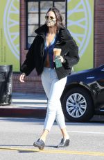 EIZA GONZALEZ Out for Coffee in West Hollywood 03/16/2021