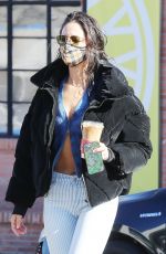 EIZA GONZALEZ Out for Coffee in West Hollywood 03/16/2021