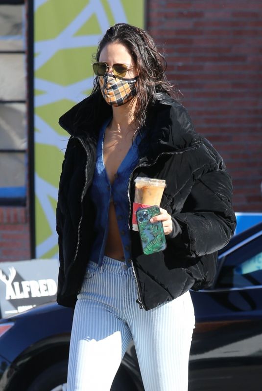 EIZA GONZALEZ Out for Coffee in West Hollywood 03/16/2021