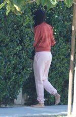 EIZA GONZALEZ Outside Her Home in Los Angeles 03/02/2021