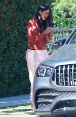 EIZA GONZALEZ Outside Her Home in Los Angeles 03/02/2021