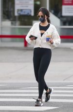 EIZA GONZLEZ Out for Coffee in West Hollywood 03/07/2021