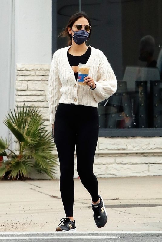 EIZA GONZLEZ Out for Coffee in West Hollywood 03/07/2021