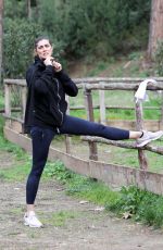 ELISA ISOARDI Workout at a Park in Rome 03/02/2021