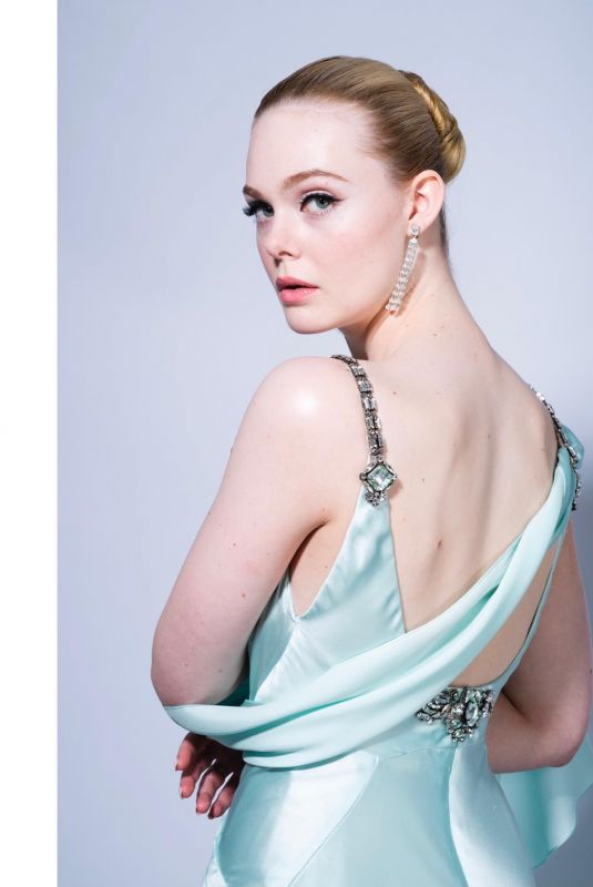 ELLE FANNING - 2021 Golden Globes Photoshoot