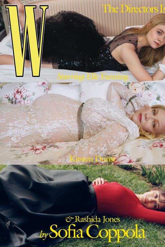 ELLE FANNING, KIRSTEN DUNST and RASHIDA JONES for W Magazine, March 2021