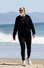 ELLEN DEGENERES Out at a Beach in Santa Barbara 03/21/2021