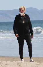 ELLEN DEGENERES Out at a Beach in Santa Barbara 03/21/2021