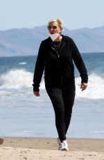 ELLEN DEGENERES Out at a Beach in Santa Barbara 03/21/2021