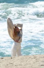 ELSA HOSK Out at a Beach in Malibu 03/21/2021