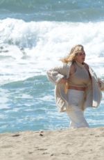 ELSA HOSK Out at a Beach in Malibu 03/21/2021
