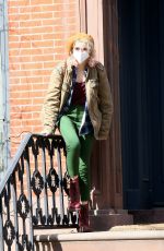 EMILY ALYN LIND and JORDAN ALEXANDER on the Set of Gossip Girl in New York 03/03/2021
