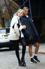 EMILY ALYN LIND on the Set of Gossip Girl in New York 03/15/2021